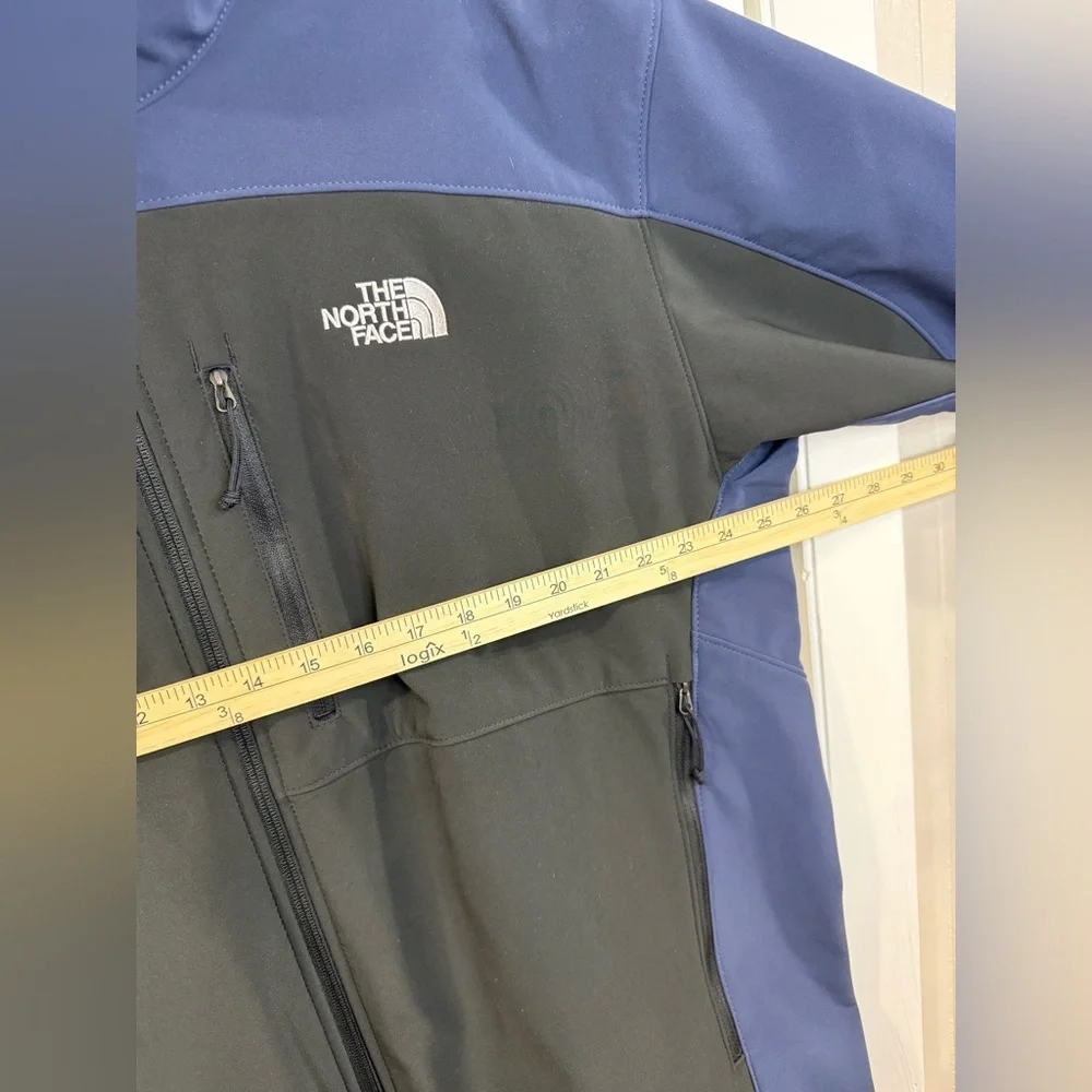 The North Face Men’s XXL Navy Black Softshell Jacket Full Zip Fleece